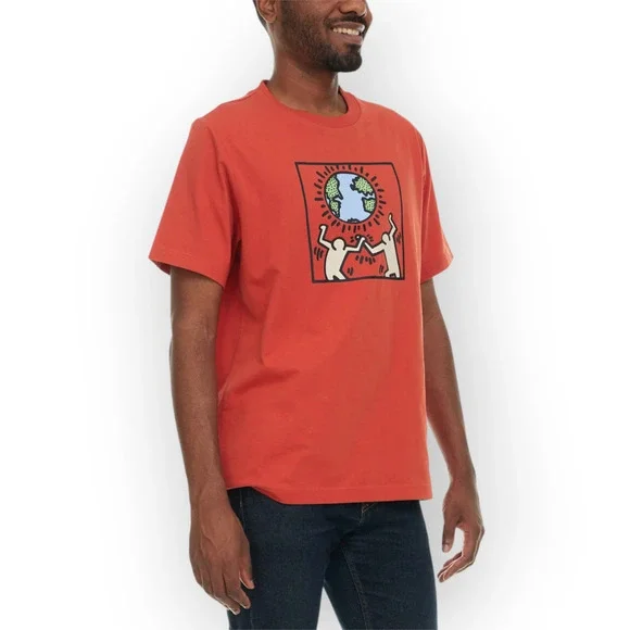 NEW XXL Keith Haring EARTH DAY T-Shirt World Peace For All - Picture 7 of 9